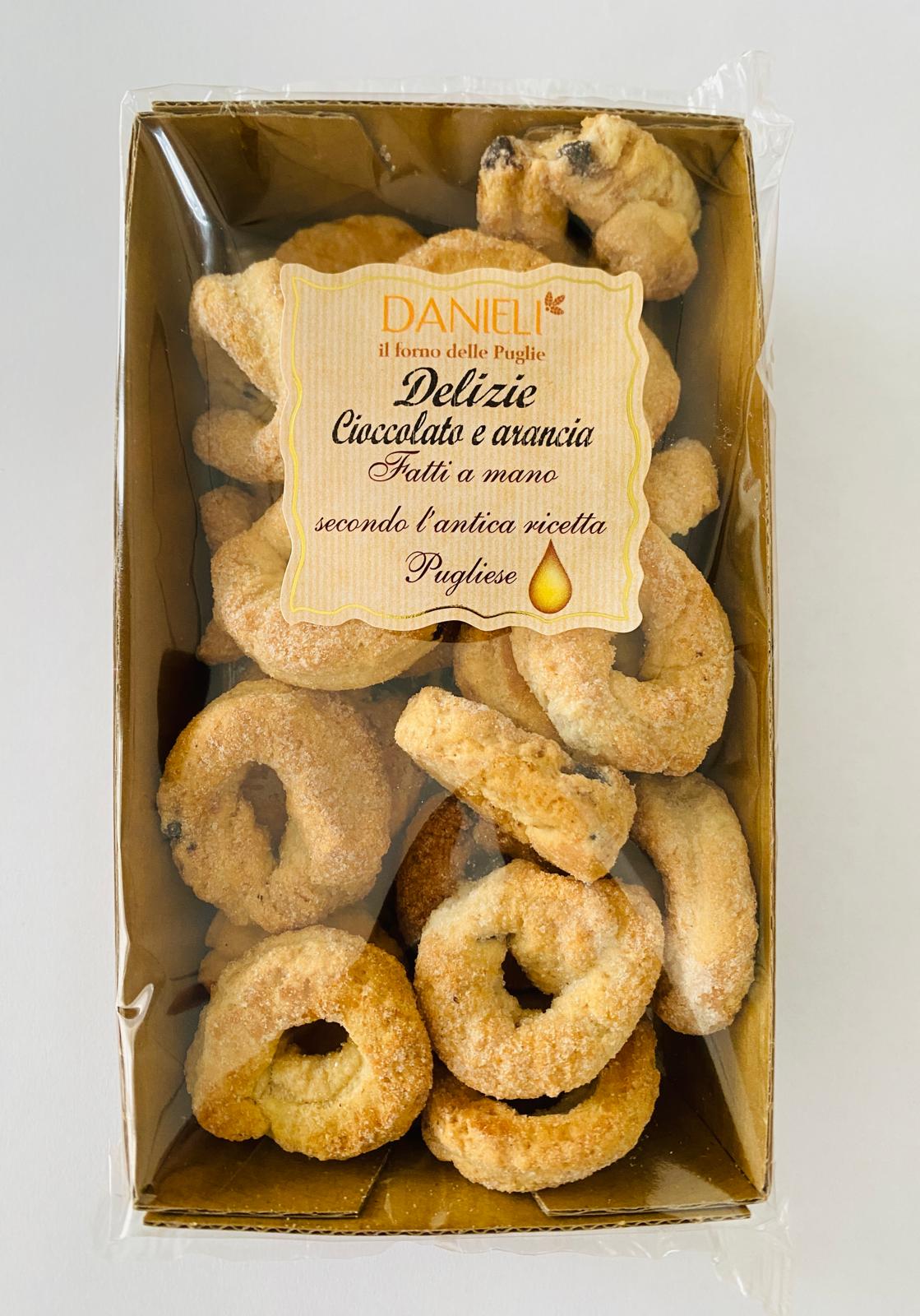 Delizie al cioccolato e arancia, 250g