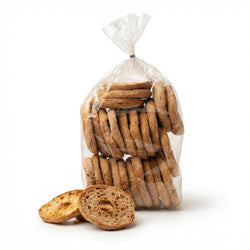 Frise integrali con lievito madre cotte nel forno a legna, 500g