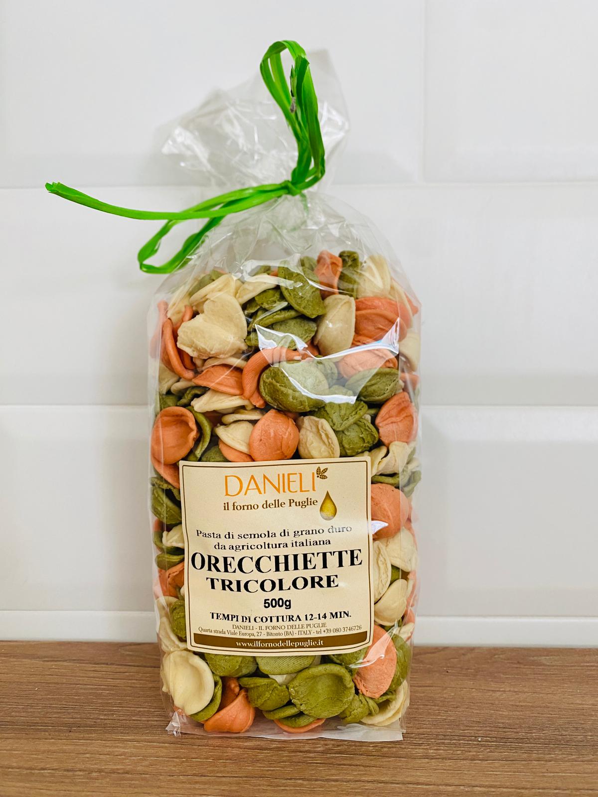 Orecchiette pugliesi, Tricolore, 500g