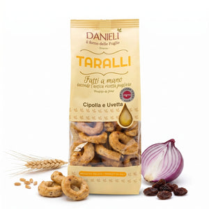 Taralli pugliesi, cipolla e uvetta, 240g