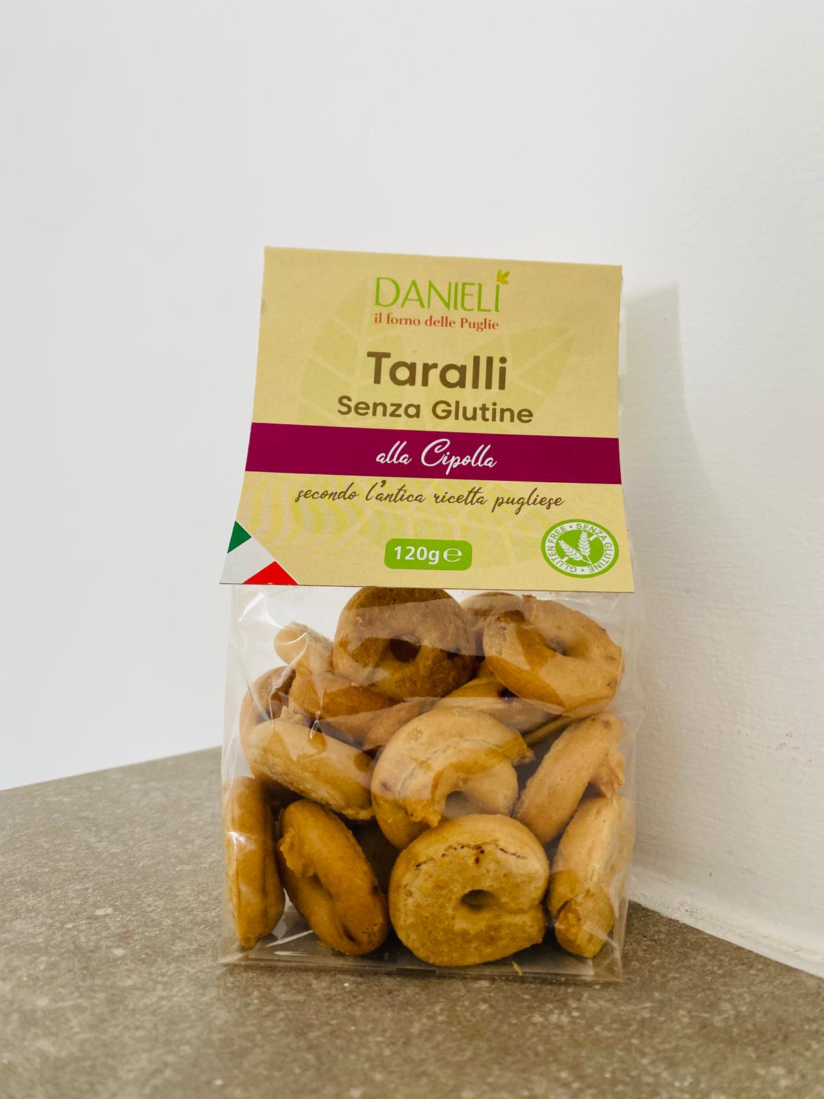 Taralli pugliesi SENZA GLUTINE, Cipolla, 120g