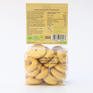 Taralli pugliesi SENZA GLUTINE, Peperoncino, 120g