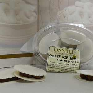 Ostie ripiene alla mandorle tipiche pugliesi, 75g