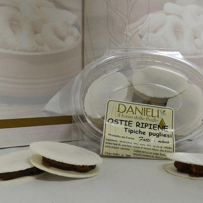 Ostie ripiene alla mandorle tipiche pugliesi, 75g