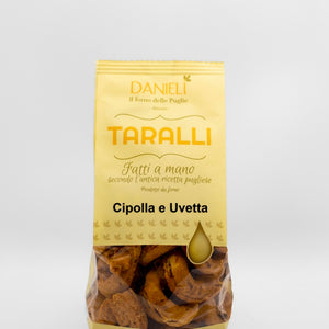 Taralli pugliesi, cipolla e uvetta, 240g
